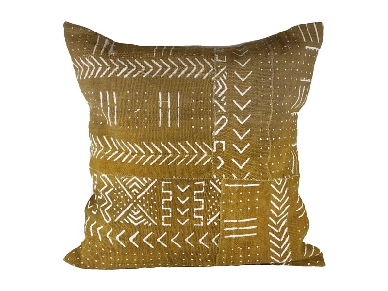 50 x 50 cm /20" x 20" Olive with White Chevron 50 x 50 cm /20" x 20" Olive with White Chevron